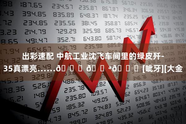 出彩速配 中航工业沈飞车间里的绿皮歼-35真漂亮……👍💪😊[呲牙][大金