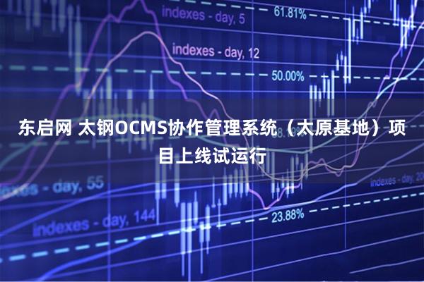 东启网 太钢OCMS协作管理系统（太原基地）项目上线试运行
